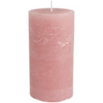 Rustic Pillar Candle Dusky Pink