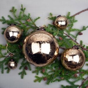 Etched Snowflake Gold Decoration