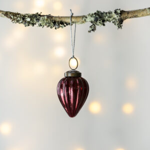 Ribbed Gourd Decoration Red