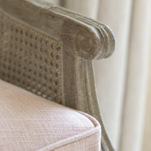 Sari Rattan Chair Powder Pink