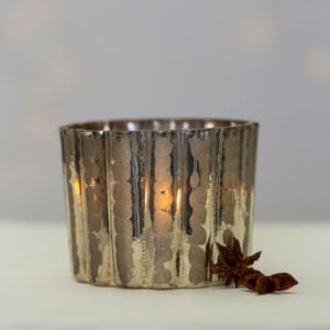 Scalloped Votive Silver