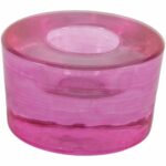 Glass Candleholder Hot Pink