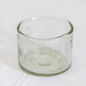 Etched Glass Votive Short