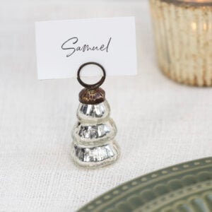 Tree Name Place Holder Silver Bag of 6