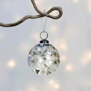 Gold Confetti Bauble Round
