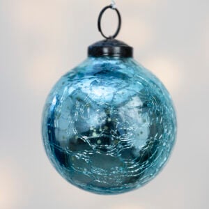 Crackle Turquoise Bauble Large