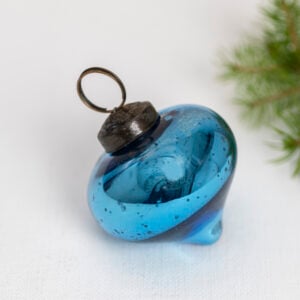 Shiny Blue Onion Bauble
