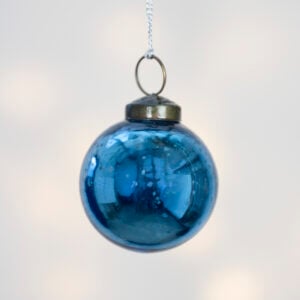 Shiny Blue Round Bauble