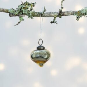 Shiny Gold Onion Bauble