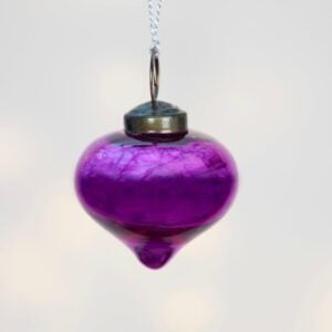 Shiny Pink Onion Bauble