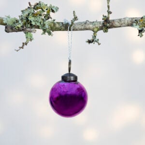 Shiny Pink Round Bauble
