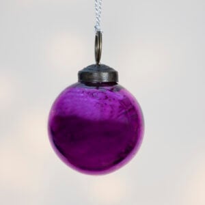 Shiny Pink Round Bauble