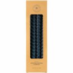 Twisted Dinner Candle Inky Blue