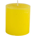 Rustic Pillar Candle Lemon 70x75cm