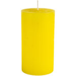 Rustic Pillar Candle Lemon 70x130mm