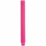 Scalloped Dinner Candle Fuchsia