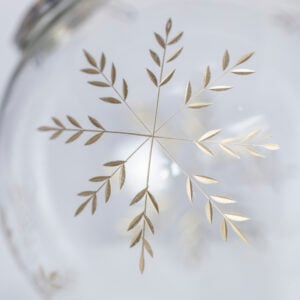 Etched Snowflake Decoration Clear