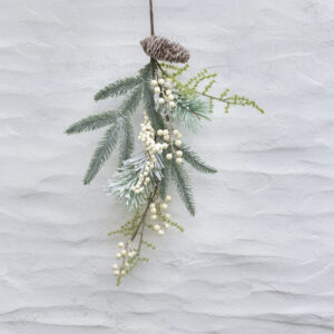 White Berry & Fircone Spray