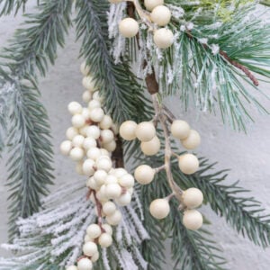 White Berry & Fircone Spray