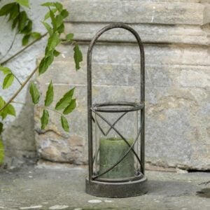 Hurricane Lamp With Handle Small