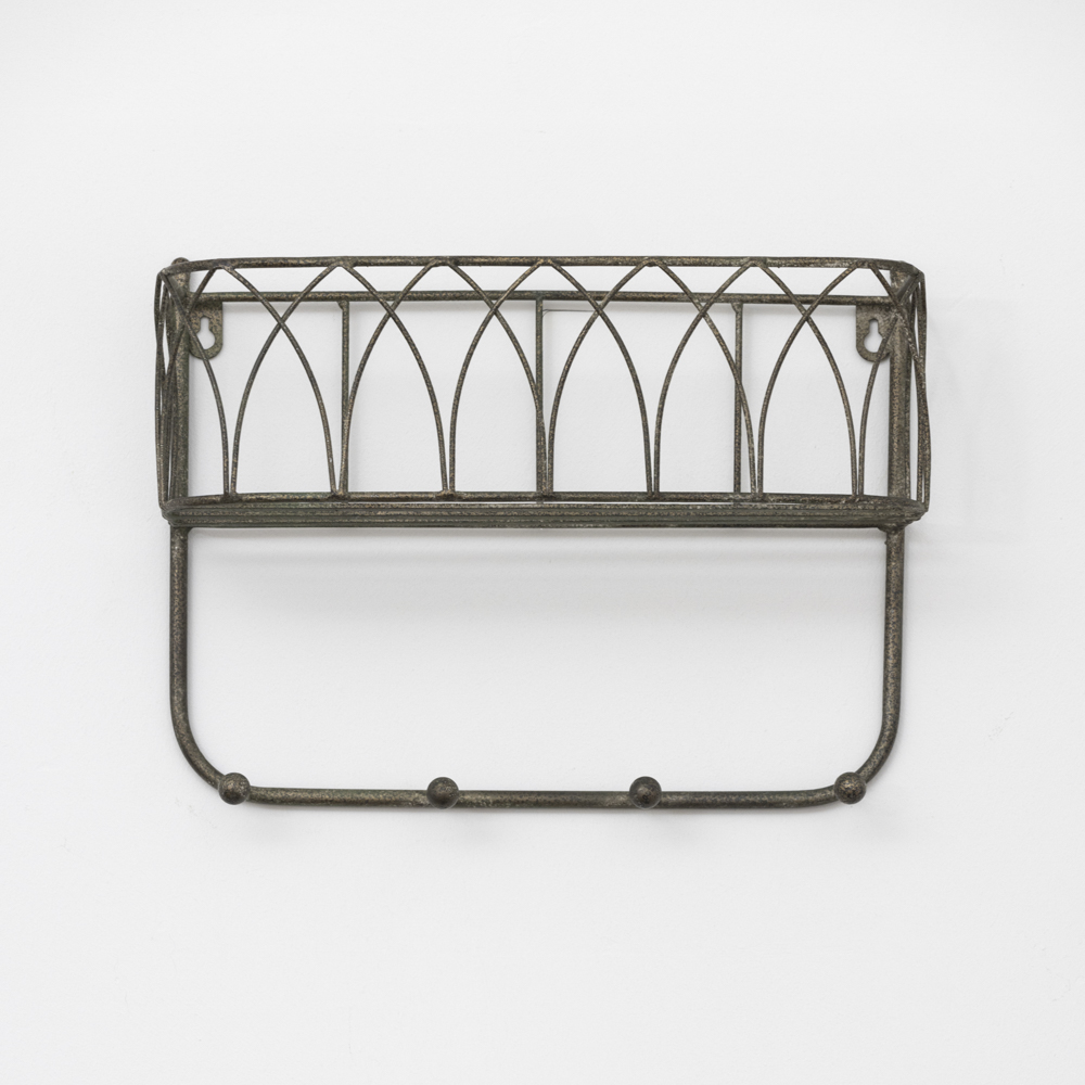 Decorative Shelf With Hooks Small
