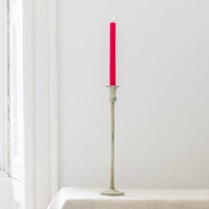 Metal Candle Holder White