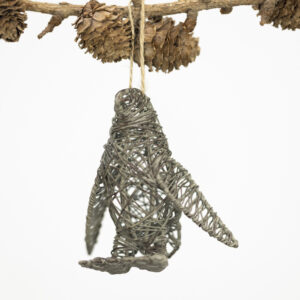 Wire Penguin Hanging Decoration