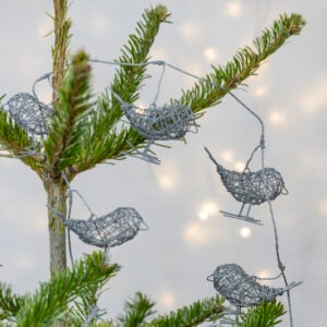 Bird Garland Antique Grey