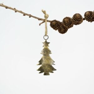 Tree Hanging Decoration Antique Gold