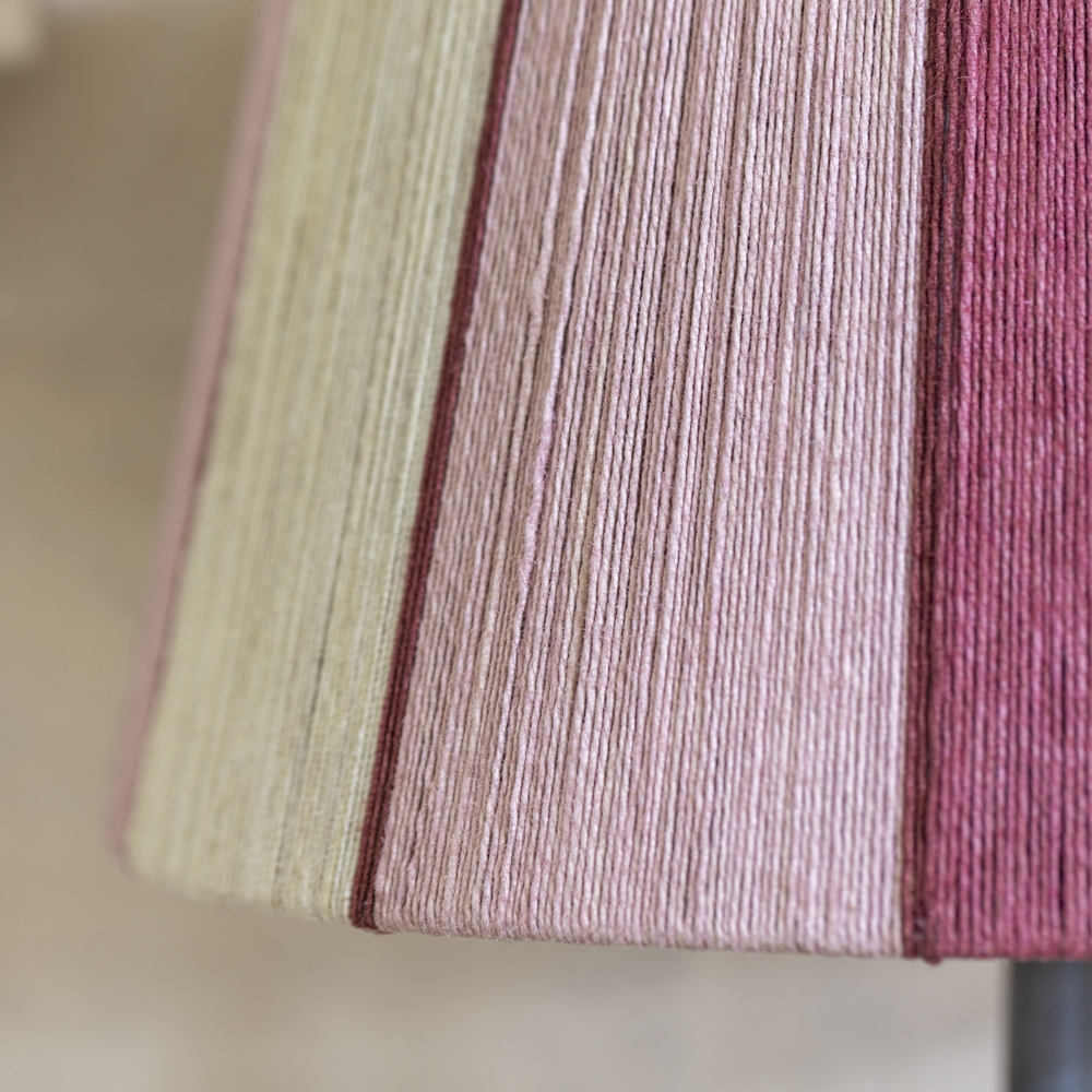 Jute String Lampshade Pink