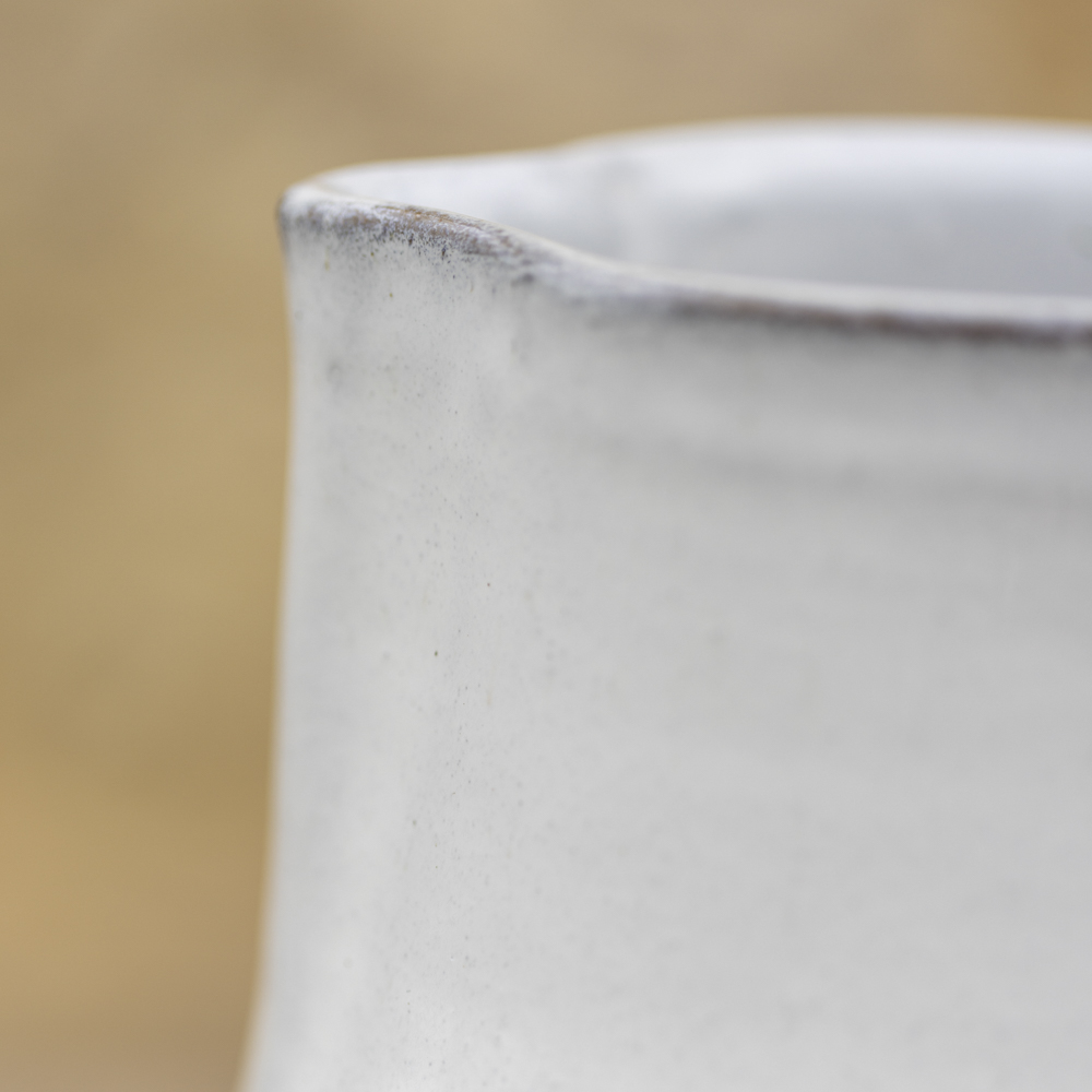 Glazed Jug White Tall