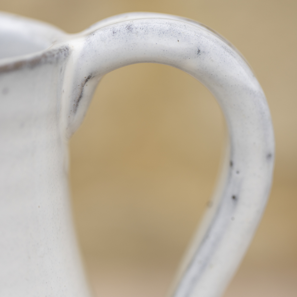 Glazed Jug White Tall