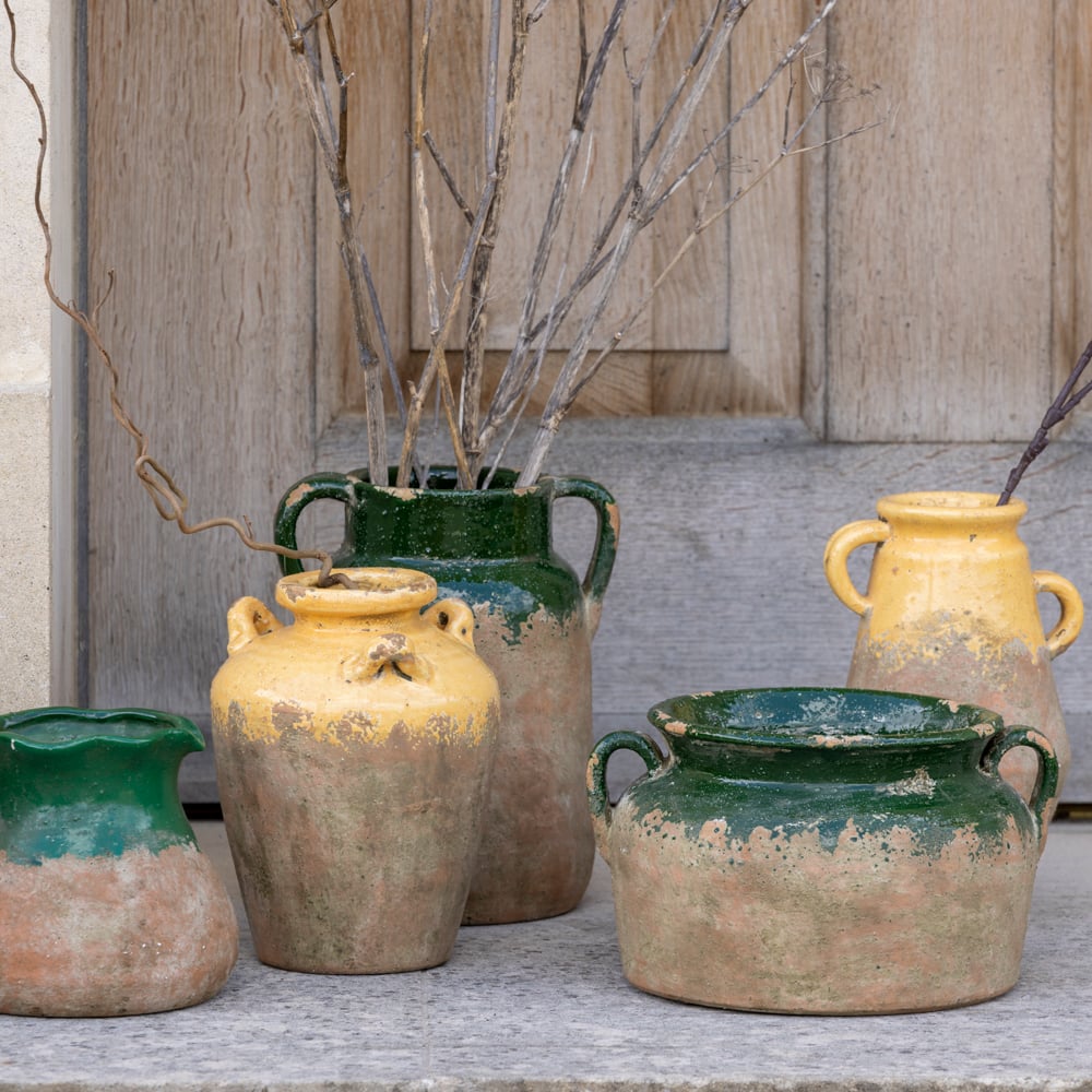 Terracotta Urn Yellow
