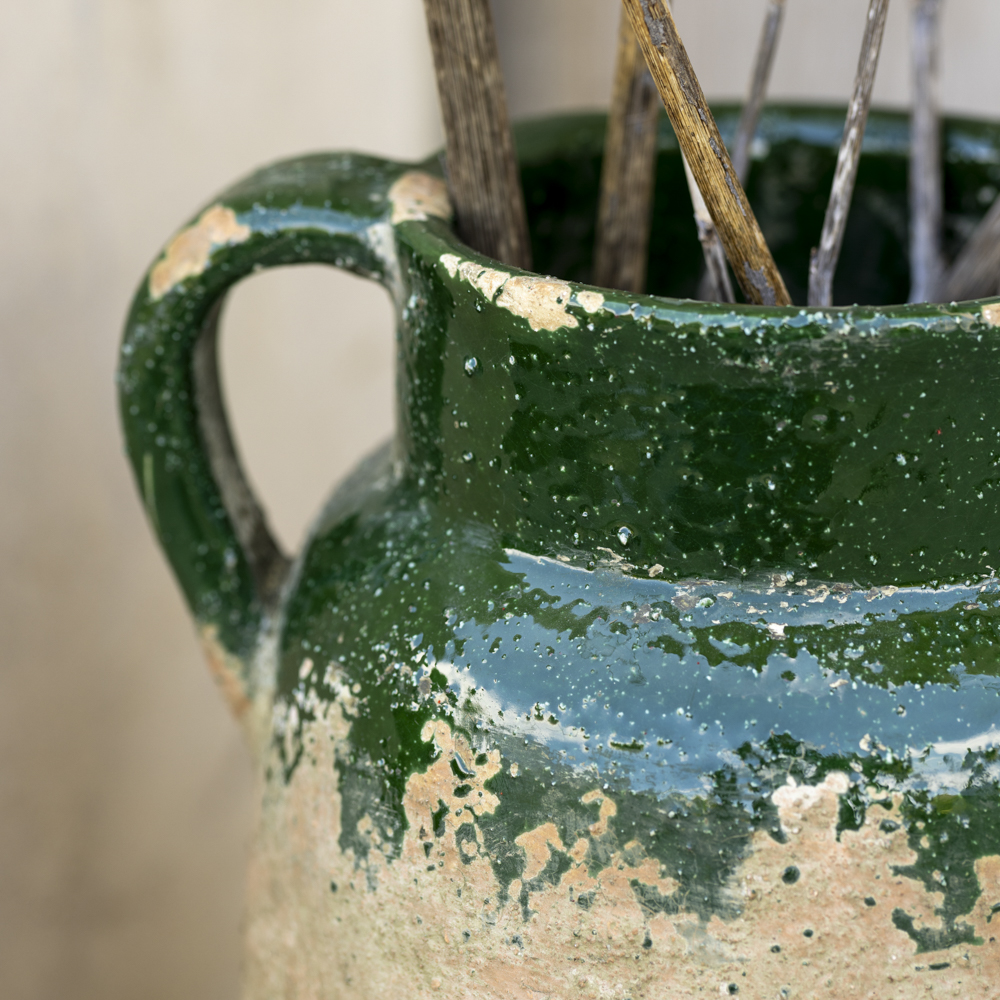 Terracotta Vase Green