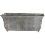 Zinc Ornate Planter With Feet Medium