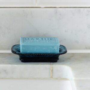 Glass Bijou Soap Dish Pale Blue