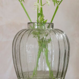 Tall Ribbed Vase