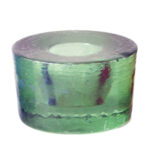 Glass Stubby Candleholder Sea Green