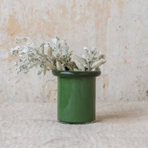 Glass Vase with Roll Top