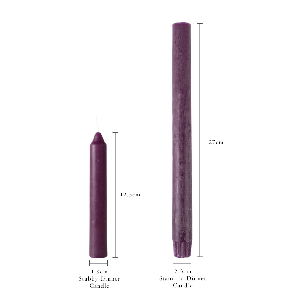 Stubby Candle Amethyst
