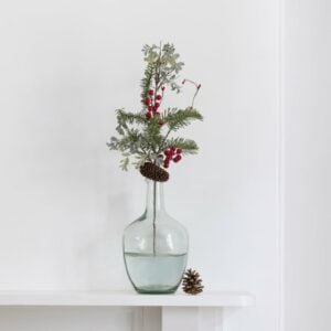 Red Berry Cone and Spruce Spray