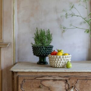 Glazed Bobble Bowl Ivory