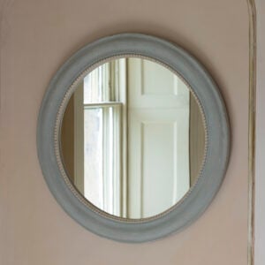 Vintage Mirror Round Soft Grey