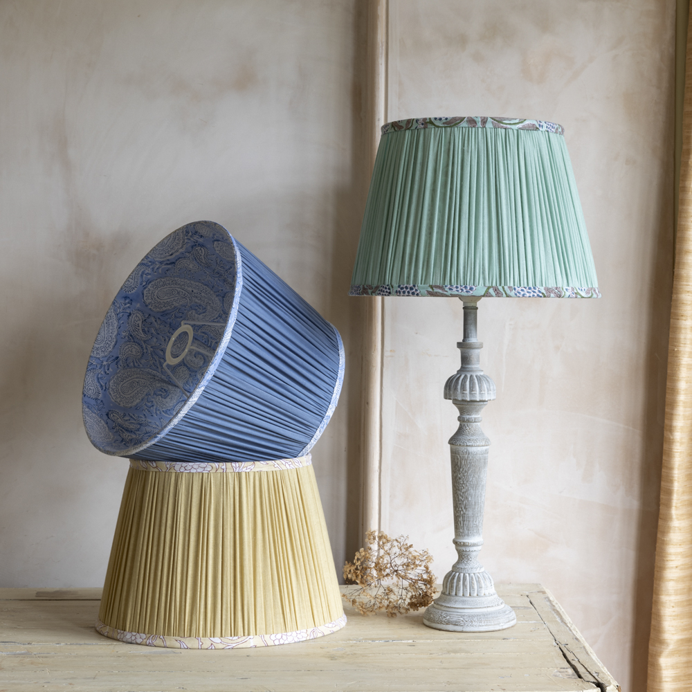 Cotton Lampshade Cornflower 35cm