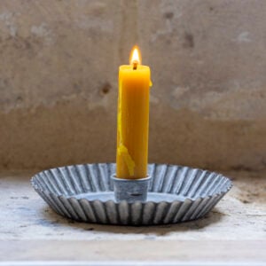 Zinc Dinner Candle Holder