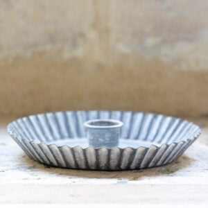 Zinc Dinner Candle Holder
