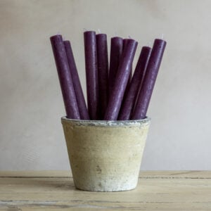 Rustic Dinner Candle Amethyst