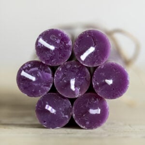 Rustic Dinner Candle Amethyst