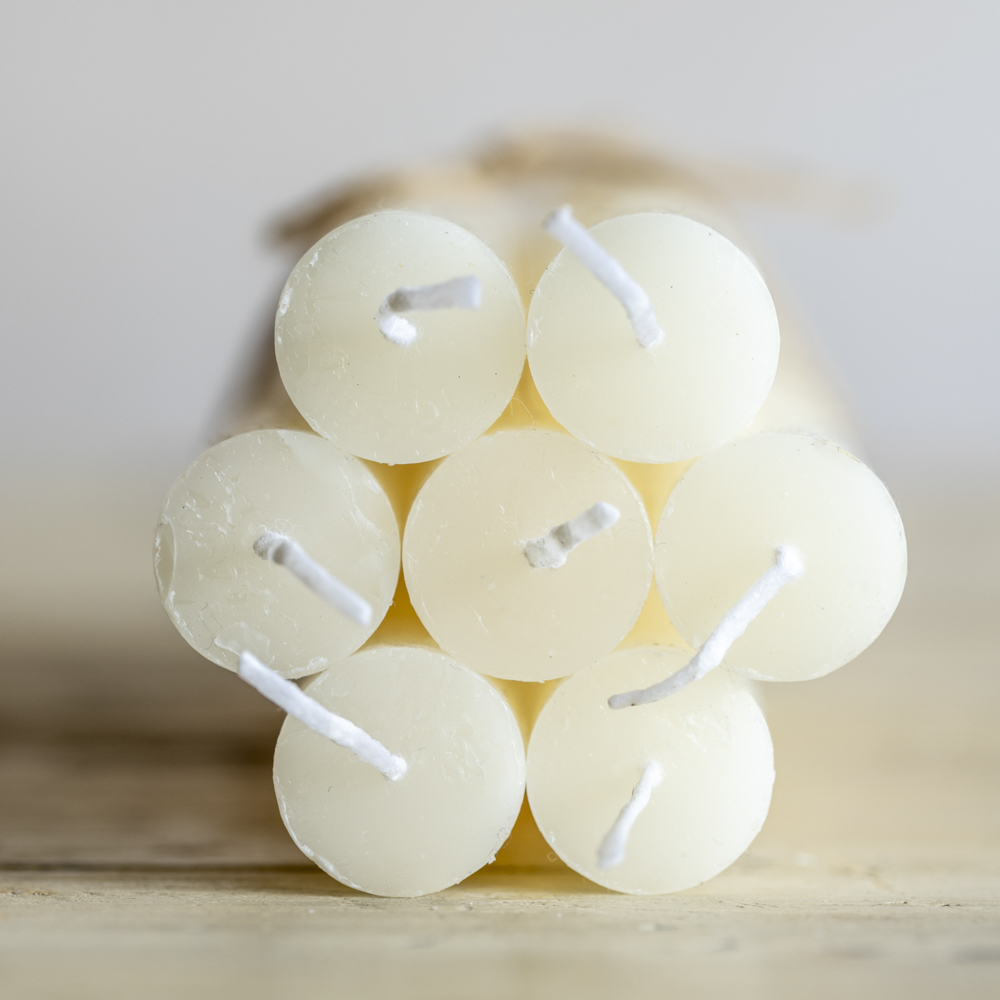 Rustic Dinner Candle Ivory