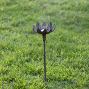 Garden Stake Petals Tealight Holder